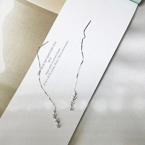 Boucles d'oreilles pendantes Femme Argentée - Ref 3100844