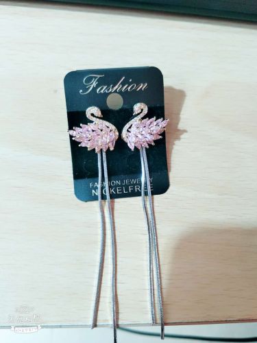 Boucles d'oreilles pendantes Argentée - Ref 3100847