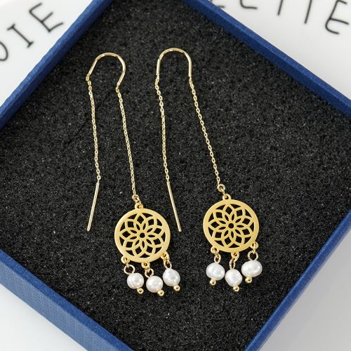 Boucles d'oreilles pendantes Femme Argentée - Ref 3100858