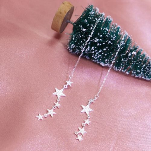 Boucles d'oreilles pendantes Femme Argentée - Ref 3100860