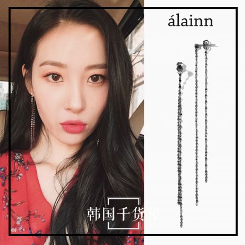 Boucles d'oreilles pendantes ALAINN Argentée - Ref 3100861