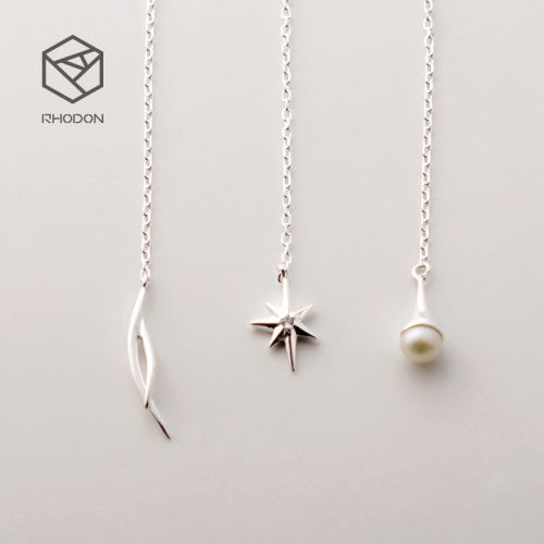 Boucles d'oreilles pendantes Femme RHODON Argentée - Ref 3100867