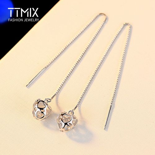 Boucles d'oreilles pendantes Femme TTMIX Argentée - Ref 3100886