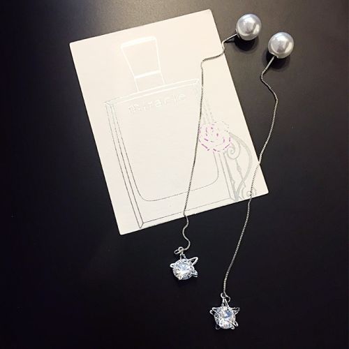 Boucles d'oreilles pendantes Femme en Alliage argent plaque or - Ref 3100940