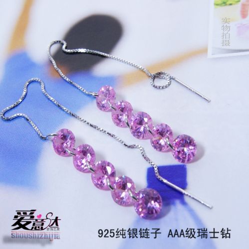 Boucles d'oreilles pendantes Femme Argentée - Ref 3100946