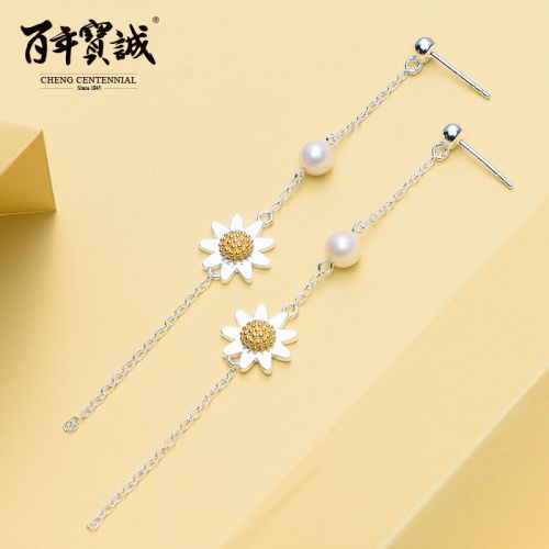 Boucles d'oreilles pendantes Femme Argentée - Ref 3100956