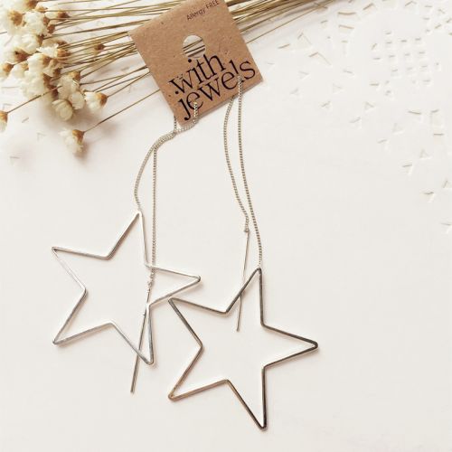 Boucles d'oreilles pendantes Femme en Alliage argent plaque or - Ref 3100964