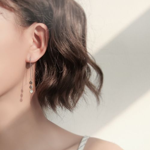 Boucles d'oreilles pendantes Femme Argentée - Ref 3101014