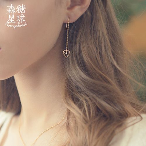 Boucles d'oreilles pendantes Femme HONEYPLANET Argentée - Ref 3101021