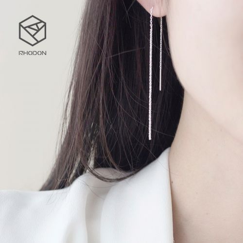Boucles d'oreilles pendantes Femme RHODON Argentée - Ref 3101030