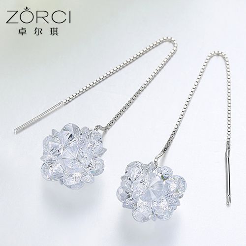 Boucles d'oreilles pendantes Femme Argentée - Ref 3101048