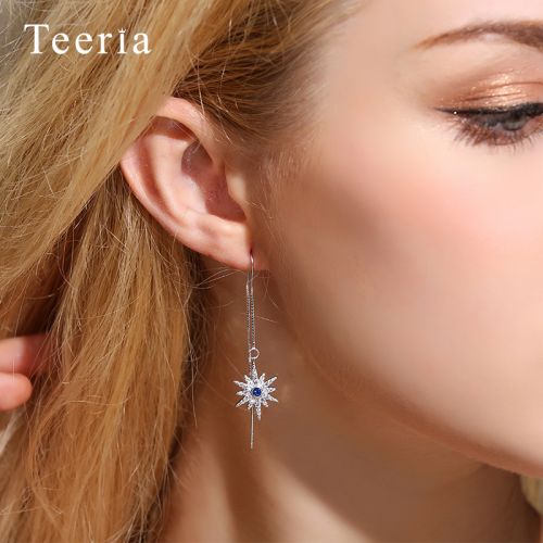 Boucles d'oreilles pendantes Femme Argentée - Ref 3101062