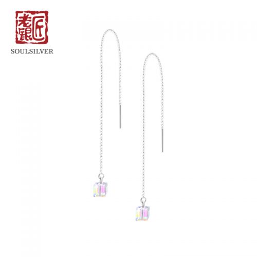 Boucles d'oreilles pendantes Femme Argentée - Ref 3101070