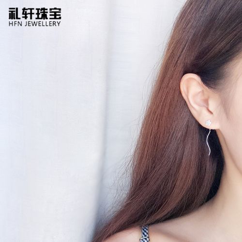 Boucles d'oreilles pendantes Femme Bijoux LI XUAN Argentée - Ref 3101082