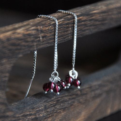 Boucles d'oreilles pendantes Femme Argentée - Ref 3101098