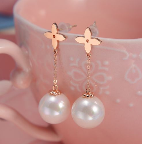 Boucles d'oreilles pendantes Femme en Matiere mixte - Ref 3101101