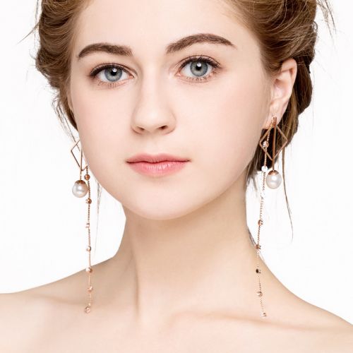 Boucles d'oreilles pendantes Femme NATURALLY JOJO en Acier au titane - Ref 3101104