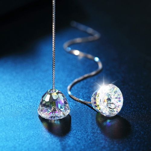 Boucles d'oreilles pendantes Femme LADY en Swarovski Elements - Ref 3101105