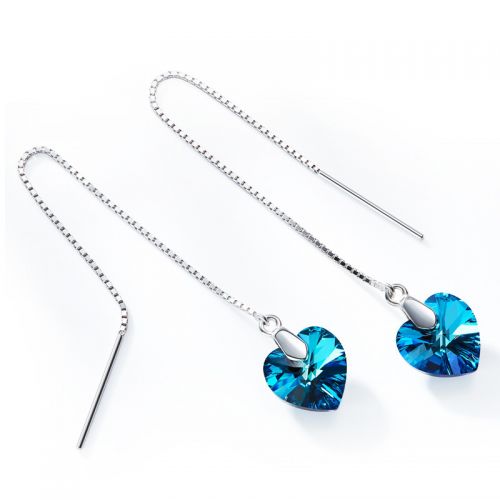 Boucles d'oreilles pendantes Femme CDE Argentée - Ref 3101129
