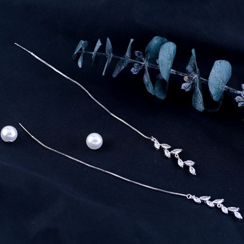 Boucles d'oreilles pendantes Femme Argentée - Ref 3101137