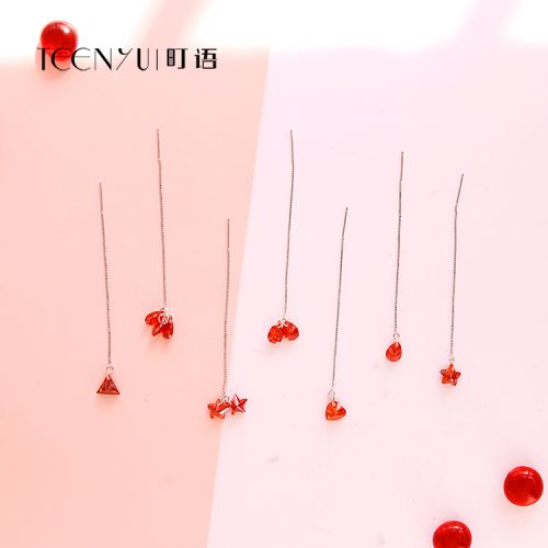 Boucles d'oreilles pendantes Femme TEENYU-CHO Argentée - Ref 3101141