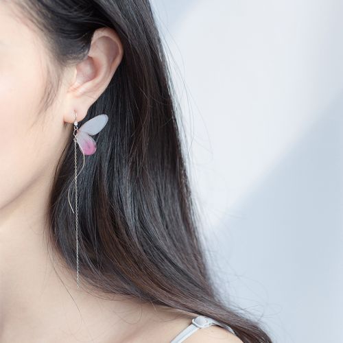 Boucles d'oreilles pendantes Femme Argentée - Ref 3101149