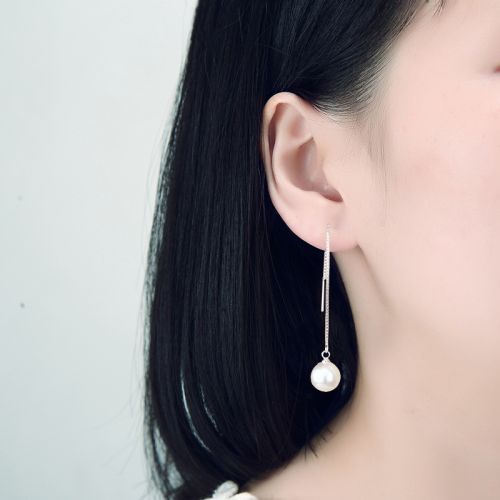 Boucles d'oreilles pendantes Femme Argentée - Ref 3101153