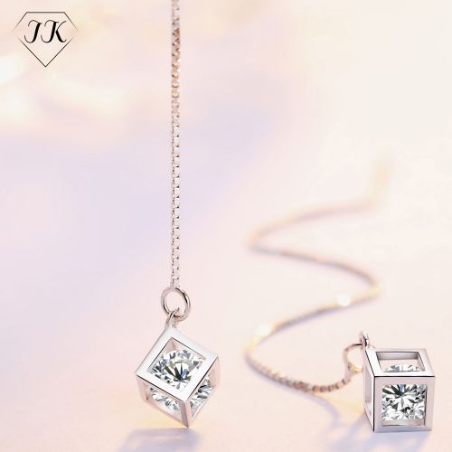 Boucles d'oreilles pendantes Femme Argentée - Ref 3101155