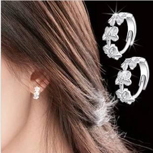 Boucles d'oreilles pendantes Femme Argentée - Ref 3101157