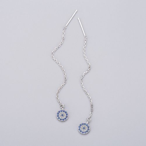 Boucles d'oreilles pendantes Femme Argentée - Ref 3101172