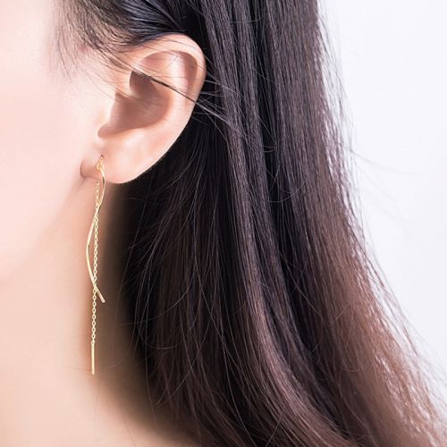 Boucles d'oreilles pendantes Femme Argentée - Ref 3101271