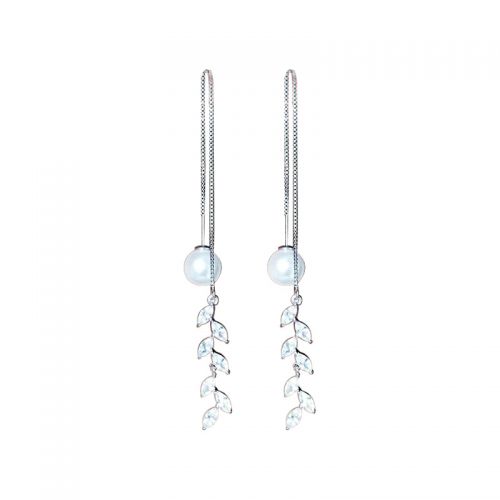 Boucles d'oreilles pendantes Femme Argentée - Ref 3101284