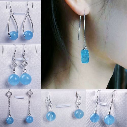 Boucles d'oreilles pendantes Femme en Cristal naturel pierre semi-precieuse - Ref 3101327