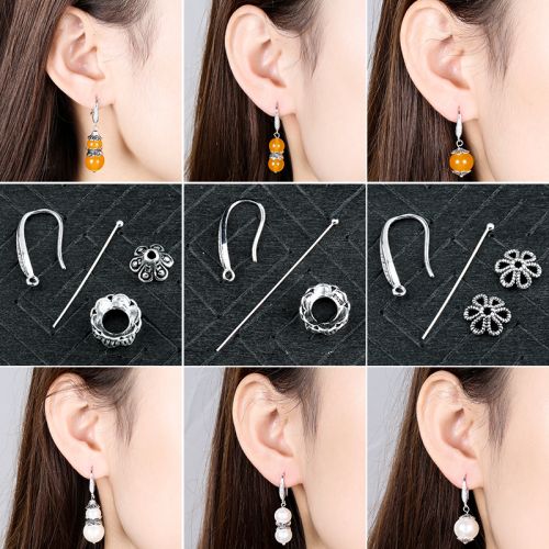 Boucles d'oreilles pendantes Femme Argentée - Ref 3101334