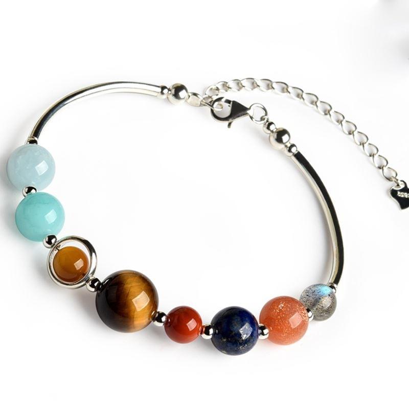 Bracelet cosmique avec perles huit planetes 3423922