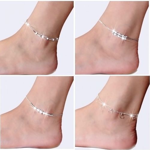 Bracelet de cheville Femme Argentée - Ref 3101393