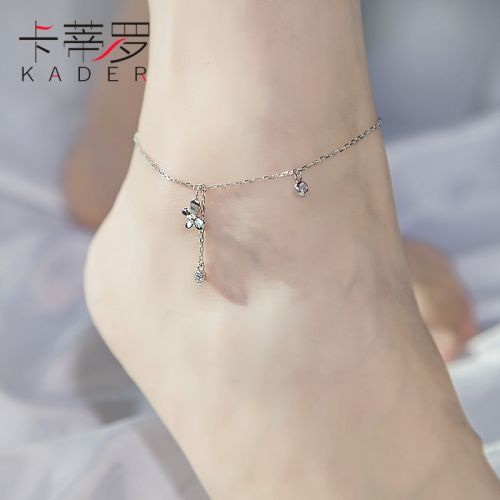 Bracelet de cheville Femme KADER Argentée - Ref 3101400