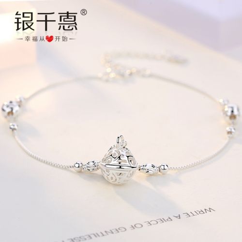 Bracelet de cheville Femme Argentée - Ref 3101403
