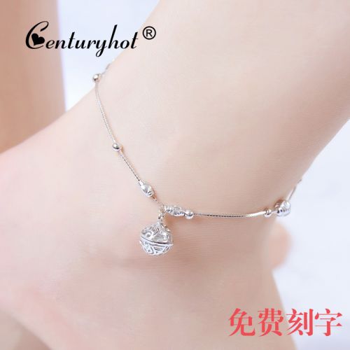 Bracelet de cheville Femme CENTURYHOT Argentée - Ref 3101406
