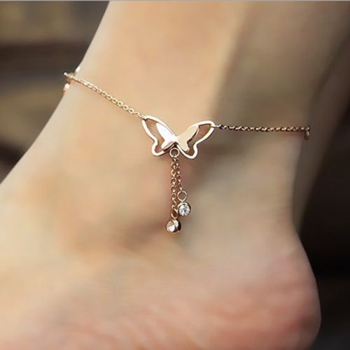 Bracelet de cheville Femme en Acier au titane - Ref 3101641