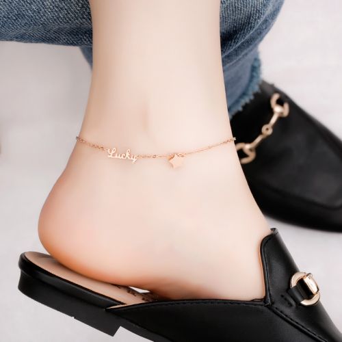 Bracelet de cheville Femme en Acier au titane - Ref 3101668
