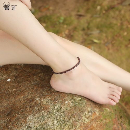 Bracelet de cheville Femme en Cristal naturel pierre semi-precieuse - Ref 3101722