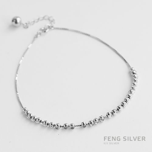 Bracelet de cheville Femme Argentée - Ref 3101723
