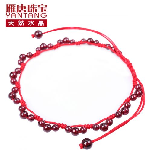 Bracelet de cheville Femme YANTANG en Cristal naturel pierre semi-precieuse - Ref 3101733