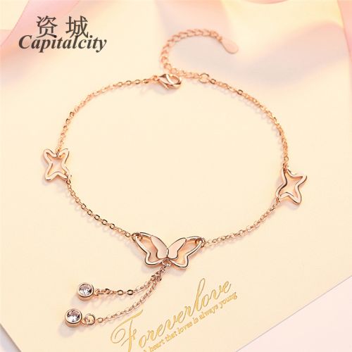 Bracelet de cheville Femme CAPITAL VILLE CAPITALE Argentée - Ref 3101750