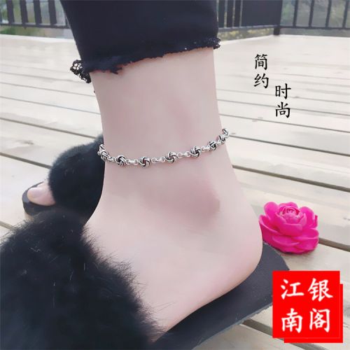 Bracelet de cheville Femme Argentée - Ref 3101757