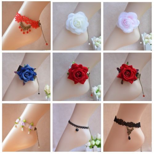 Bracelet de cheville Femme en Dentelle - Ref 3101787