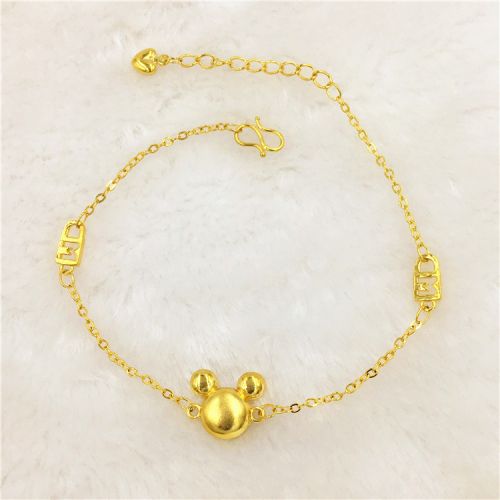 Bracelet de cheville Femme en Alliage argent plaque or - Ref 3101808