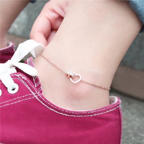 Bracelet de cheville Femme en Acier au titane - Ref 3101850
