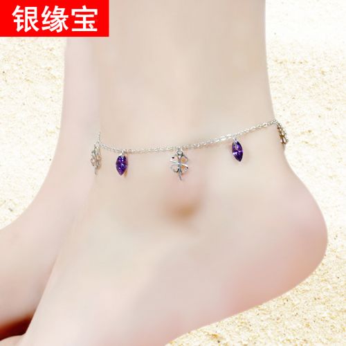 Bracelet de cheville Femme Argentée - Ref 3101861